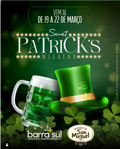 St. Patrick’s Weekend no Passeio!